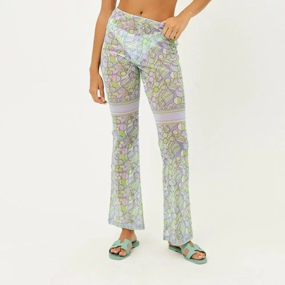 NWT Frankies Bikinis Joey Mesh Beach Cover Up Pants